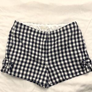 CrewCuts Navy Blue Plaid Girls Shorts
